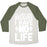 Virgin Teez  Baseball Tee Unisex Tri-Blend Baseball Tee / small / Oatmeal / Moss I'M JUST HERE BECAUSE I HAVE NO LIFE UNISEX TRI-BLEND BASEBALL TEE