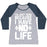 Virgin Teez  Baseball Tee Women's Tri-Blend Baseball Tee / small / Athletic Gray / Navy I'M JUST HERE BECAUSE I HAVE NO LIFE WOMEN'S TRI-BLEND BASEBALL TEE