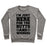 Virgin Teez  Pullover Crewneck Sweatshirt / x-small / Heathered Gray I'M JUST HERE FOR THE BUTTS AND WIENERS CREWNECK SWEATSHIRT