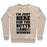 Virgin Teez  Pullover Crewneck Sweatshirt / x-small / Heathered Oatmeal I'M JUST HERE FOR THE BUTTS AND WIENERS CREWNECK SWEATSHIRT
