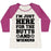 Virgin Teez  Baseball Tee Women's Tri-Blend Baseball Tee / small / Oatmeal / Berry I'M JUST HERE FOR THE BUTTS AND WIENERS WOMEN'S TRI-BLEND BASEBALL TEE