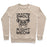 Virgin Teez  Pullover Crewneck Sweatshirt / x-small / Heathered Oatmeal I'M KITTEN SWOLE RIGHT MEOW CREWNECK SWEATSHIRT
