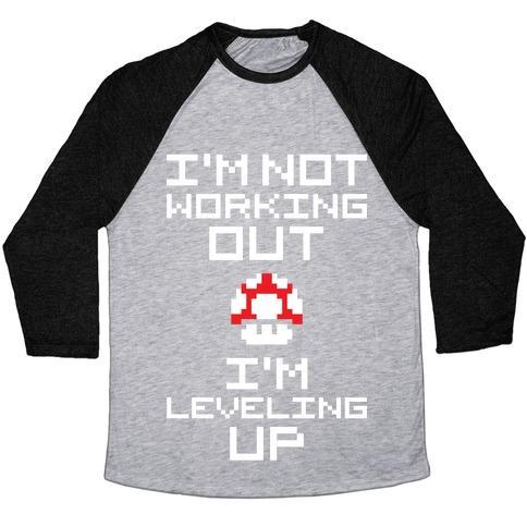 Virgin Teez  Baseball Tee Unisex Tri-Blend Baseball Tee / small / Athletic Gray / Black I'M LEVELING UP UNISEX TRI-BLEND BASEBALL TEE