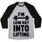 Virgin Teez  Baseball Tee Unisex Tri-Blend Baseball Tee / small / Athletic Gray / Black I'M LOW KEY INTO LIFTING UNISEX TRI-BLEND BASEBALL TEE