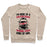 Virgin Teez  Pullover Crewneck Sweatshirt / x-small / Heathered Oatmeal I'M MORE OF A PROTEIN SHAKE AND RUNNING SHOES KINDA OF GIRL CREWNECK SWEATSHIRT
