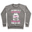 Virgin Teez  Pullover Crewneck Sweatshirt / x-small / Heathered Gray I'M MORE OF A PROTEIN SHAKE AND RUNNING SHOES KINDA OF GIRL CREWNECK SWEATSHIRT