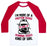 Virgin Teez  Baseball Tee Unisex Classic Baseball Tee / x-small / White/Red I'M MORE OF A PROTEIN SHAKE AND RUNNING SHOES KINDA OF GIRL UNISEX CLASSIC BASEBALL TEE