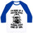 Virgin Teez  Baseball Tee Unisex Classic Baseball Tee / x-small / White/Blue I'M MORE OF A PROTEIN SHAKE AND RUNNING SHOES KINDA OF GIRL UNISEX CLASSIC BASEBALL TEE