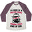 Virgin Teez  Baseball Tee Unisex Tri-Blend Baseball Tee / small / Oatmeal / Maroon I'M MORE OF A PROTEIN SHAKE AND RUNNING SHOES KINDA OF GIRL UNISEX TRI-BLEND BASEBALL TEE
