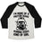 Virgin Teez  Baseball Tee Unisex Tri-Blend Baseball Tee / small / Oatmeal / Black I'M MORE OF A PROTEIN SHAKE AND RUNNING SHOES KINDA OF GIRL UNISEX TRI-BLEND BASEBALL TEE