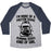 Virgin Teez  Baseball Tee Unisex Tri-Blend Baseball Tee / small / Athletic Gray / Navy I'M MORE OF A PROTEIN SHAKE AND RUNNING SHOES KINDA OF GIRL UNISEX TRI-BLEND BASEBALL TEE