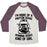 Virgin Teez  Baseball Tee Unisex Tri-Blend Baseball Tee / small / Oatmeal / Maroon I'M MORE OF A PROTEIN SHAKE AND RUNNING SHOES KINDA OF GIRL UNISEX TRI-BLEND BASEBALL TEE