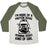 Virgin Teez  Baseball Tee Unisex Tri-Blend Baseball Tee / small / Oatmeal / Moss I'M MORE OF A PROTEIN SHAKE AND RUNNING SHOES KINDA OF GIRL UNISEX TRI-BLEND BASEBALL TEE