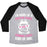 Virgin Teez  Baseball Tee Unisex Tri-Blend Baseball Tee / small / Athletic Gray / Black I'M MORE OF A PROTEIN SHAKE AND RUNNING SHOES KINDA OF GIRL UNISEX TRI-BLEND BASEBALL TEE