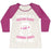 Virgin Teez  Baseball Tee Women's Tri-Blend Baseball Tee / small / Oatmeal / Berry I'M MORE OF A PROTEIN SHAKE AND RUNNING SHOES KINDA OF GIRL WOMEN'S TRI-BLEND BASEBALL TEE