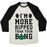 Virgin Teez  Baseball Tee Unisex Tri-Blend Baseball Tee / small / Oatmeal / Black I'M MORE RIPPED THAN YOUR BONG UNISEX TRI-BLEND BASEBALL TEE