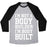 Virgin Teez  Baseball Tee Unisex Tri-Blend Baseball Tee / small / Athletic Gray / Black I'M NOT A BODY BUILDER, I'M BODY BUILT UNISEX TRI-BLEND BASEBALL TEE