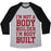 Virgin Teez  Baseball Tee Unisex Tri-Blend Baseball Tee / small / Athletic Gray / Black I'M NOT A BODY BUILDER, I'M BODY BUILT UNISEX TRI-BLEND BASEBALL TEE