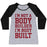 Virgin Teez  Baseball Tee Women's Tri-Blend Baseball Tee / small / Athletic Gray / Black I'M NOT A BODY BUILDER, I'M BODY BUILT WOMEN'S TRI-BLEND BASEBALL TEE
