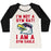 Virgin Teez  Baseball Tee Women's Tri-Blend Baseball Tee / small / Oatmeal / Black I'M NOT A GYM RAT! I AM A GYM EAGLE WOMEN'S TRI-BLEND BASEBALL TEE