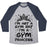 Virgin Teez  Baseball Tee Unisex Tri-Blend Baseball Tee / small / Athletic Gray / Navy I'M NOT A GYM RAT I'M A GYM PRINCESS UNISEX TRI-BLEND BASEBALL TEE