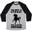 Virgin Teez  Baseball Tee Unisex Tri-Blend Baseball Tee / small / Athletic Gray / Black I'M NOT A GYM RAT I'M A GYM UNICORN UNISEX TRI-BLEND BASEBALL TEE