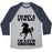 Virgin Teez  Baseball Tee Unisex Tri-Blend Baseball Tee / small / Athletic Gray / Navy I'M NOT A GYM RAT I'M A GYM UNICORN UNISEX TRI-BLEND BASEBALL TEE