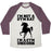 Virgin Teez  Baseball Tee Unisex Tri-Blend Baseball Tee / small / Oatmeal / Maroon I'M NOT A GYM RAT I'M A GYM UNICORN UNISEX TRI-BLEND BASEBALL TEE