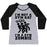 Virgin Teez  Baseball Tee Women's Tri-Blend Baseball Tee / small / Athletic Gray / Black I'M NOT A GYM RAT I'M A GYM ZOMBIE WOMEN'S TRI-BLEND BASEBALL TEE