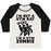 Virgin Teez  Baseball Tee Women's Tri-Blend Baseball Tee / small / Oatmeal / Black I'M NOT A GYM RAT I'M A GYM ZOMBIE WOMEN'S TRI-BLEND BASEBALL TEE