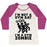 Virgin Teez  Baseball Tee Women's Tri-Blend Baseball Tee / small / Oatmeal / Berry I'M NOT A GYM RAT I'M A GYM ZOMBIE WOMEN'S TRI-BLEND BASEBALL TEE