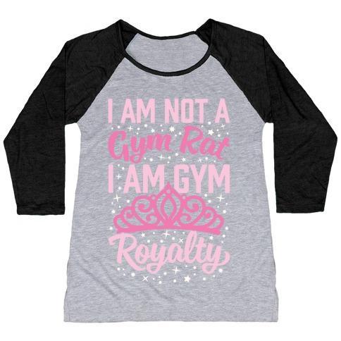 Virgin Teez  Baseball Tee Women's Tri-Blend Baseball Tee / small / Athletic Gray / Black I'M NOT A GYM RAT I'M GYM ROYALTY WOMEN'S TRI-BLEND BASEBALL TEE