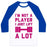Virgin Teez  Baseball Tee Unisex Classic Baseball Tee / x-small / White/Blue I'M NOT A PLAYER UNISEX CLASSIC BASEBALL TEE