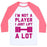 Virgin Teez  Baseball Tee Unisex Classic Baseball Tee / x-small / White/Neon Pink I'M NOT A PLAYER UNISEX CLASSIC BASEBALL TEE