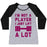 Virgin Teez  Baseball Tee Women's Tri-Blend Baseball Tee / small / Athletic Gray / Black I'M NOT A PLAYER WOMEN'S TRI-BLEND BASEBALL TEE