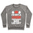 Virgin Teez  Pullover Crewneck Sweatshirt / x-small / Heathered Gray I'M NOT A ZOMBIE, YESTERDAY WAS LEG DAY CREWNECK SWEATSHIRT
