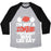 Virgin Teez  Baseball Tee Unisex Tri-Blend Baseball Tee / small / Athletic Gray / Black I'M NOT A ZOMBIE, YESTERDAY WAS LEG DAY UNISEX TRI-BLEND BASEBALL TEE