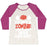 Virgin Teez  Baseball Tee Women's Tri-Blend Baseball Tee / small / Oatmeal / Berry I'M NOT A ZOMBIE, YESTERDAY WAS LEG DAY WOMEN'S TRI-BLEND BASEBALL TEE