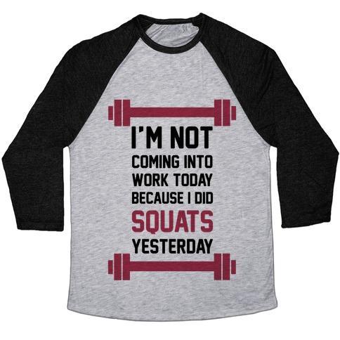 Virgin Teez  Baseball Tee Unisex Tri-Blend Baseball Tee / small / Athletic Gray / Black I'M NOT COMING INTO WORK TODAY UNISEX TRI-BLEND BASEBALL TEE