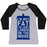 Virgin Teez  Baseball Tee Women's Tri-Blend Baseball Tee / small / Athletic Gray / Black I'M NOT FAT I'M JUST LARGER ON THE INSIDE WOMEN'S TRI-BLEND BASEBALL TEE