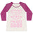 Virgin Teez  Baseball Tee Women's Tri-Blend Baseball Tee / small / Oatmeal / Berry I'M NOT GOOD FOR A GIRL I'M JUST GOOD SOCCER WOMEN'S TRI-BLEND BASEBALL TEE