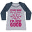 Virgin Teez  Baseball Tee Women's Tri-Blend Baseball Tee / small / Athletic Gray / Navy I'M NOT GOOD FOR A GIRL I'M JUST GOOD SOFTBALL WOMEN'S TRI-BLEND BASEBALL TEE