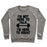 Virgin Teez  Pullover Crewneck Sweatshirt / x-small / Heathered Gray I'M NOT HERE TO TALK I'M HERE TO SQUAT CREWNECK SWEATSHIRT