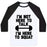 Virgin Teez  Baseball Tee Unisex Classic Baseball Tee / x-small / White/Black I'M NOT HERE TO TALK I'M HERE TO SQUAT UNISEX CLASSIC BASEBALL TEE