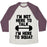 Virgin Teez  Baseball Tee Unisex Tri-Blend Baseball Tee / small / Oatmeal / Maroon I'M NOT HERE TO TALK I'M HERE TO SQUAT UNISEX TRI-BLEND BASEBALL TEE