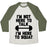 Virgin Teez  Baseball Tee Unisex Tri-Blend Baseball Tee / small / Oatmeal / Moss I'M NOT HERE TO TALK I'M HERE TO SQUAT UNISEX TRI-BLEND BASEBALL TEE