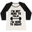 Virgin Teez  Baseball Tee Women's Tri-Blend Baseball Tee / small / Oatmeal / Black I'M NOT HERE TO TALK I'M HERE TO SQUAT WOMEN'S TRI-BLEND BASEBALL TEE