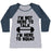 Virgin Teez  Baseball Tee Women's Tri-Blend Baseball Tee / small / Athletic Gray / Navy I'M NOT HERE TO TALK I'M HERE TO SQUAT WOMEN'S TRI-BLEND BASEBALL TEE