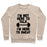 Virgin Teez  Pullover Crewneck Sweatshirt / x-small / Heathered Oatmeal I'M NOT HERE TO TALK I'M HERE TO SWEAT CREWNECK SWEATSHIRT