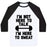 Virgin Teez  Baseball Tee Unisex Classic Baseball Tee / x-small / White/Black I'M NOT HERE TO TALK I'M HERE TO SWEAT UNISEX CLASSIC BASEBALL TEE